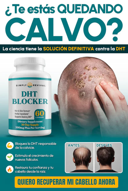 DHT BLOCK™ — Detén la Caída del Cabello Desde la Raíz y Reactiva tu Crecimiento 💥🛑