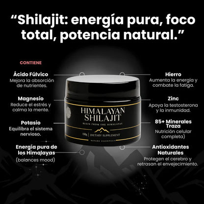 🗻 Shilajit Himalaya™ – Resina Pura Premium para Energía, Fuerza y Testosterona Natural 💥🔥