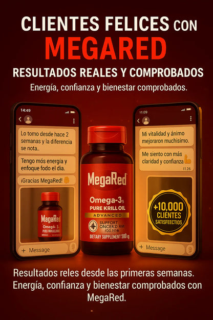 MegaRed™ Omega-3 – Fuerza para tu corazón, energía para tu día ❤️🩸