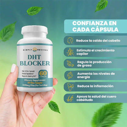 DHT BLOCK™ — Detén la Caída del Cabello Desde la Raíz y Reactiva tu Crecimiento 💥🛑