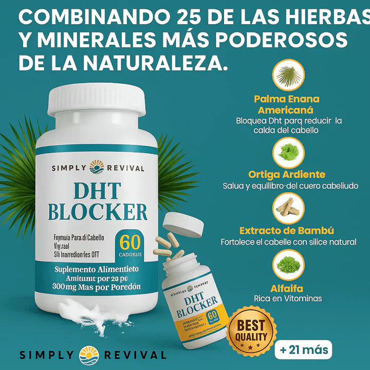 DHT BLOCK™ — Detén la Caída del Cabello Desde la Raíz y Reactiva tu Crecimiento 💥🛑