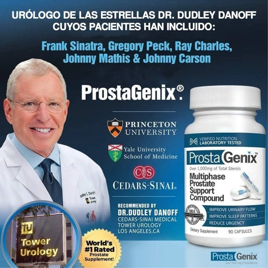 💙 PROSTA GENIX™ – Reduce Molestias y Mejora el Flujo | 100 Cápsulas + Envío Gratis