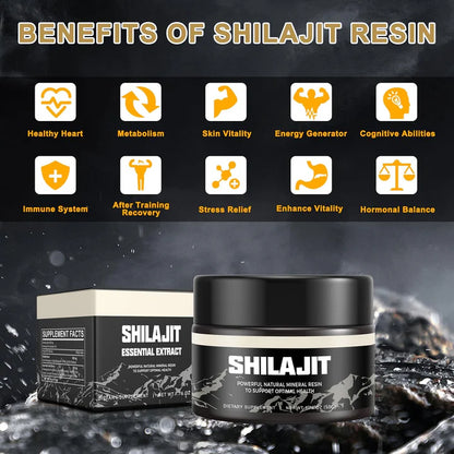🗻 Shilajit Himalaya™ – Resina Pura Premium para Energía, Fuerza y Testosterona Natural 💥🔥